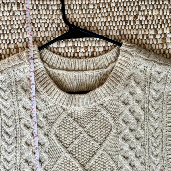 BEAMS BOY O.ALAN CABLE KNIT VEST (one size, Small/Medium) - Picture 8 of 9